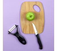 Coffret couteau en céramique - cook concept - ultra tranchant - noir et blanc