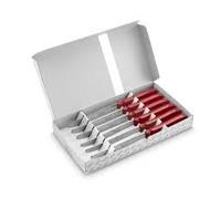 Coffret Couteaux CHIEN ® Rouge x 6 Dans Boite Blanche Imprimée