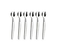 LOU LAGUIOLE - Lot de 6 cuillères expresso et moka - Jet - Acier inoxydable 18/0, Finition Miroir - Longueur 114 mm