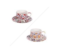 Table Passion Coffret 1 tasse à déjeuner en porcelaine Blossia 47 cl - Rouge