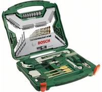 Coffret d'Accessoires, Bosch X-Line Titane, 103 pièces, Forets Métaux Bois Matériaux, Embouts de Vissage, Douilles, Scies Trépans