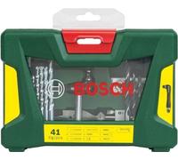 Coffret d'accessoires de perçage et vissage, BOSCH V-Line, 41 pièces, Bois Béton Métal