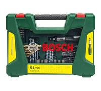Coffret d'accessoires pour le perçage et le vissage V-Line (91 pcs) - BOSCH