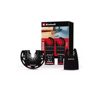 Original Einhell set multitool 4-pièces (plongeante BIM, semi-circulaire BIM, plongeante CrV, grattoir flexible avec logement Open Back Quick Change)