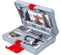 Coffret d'accessoires Premium Bosch, 49 pièces, Pour Perçage et Vissage, Bois Métal Béton, Porte-embouts Quick-Change