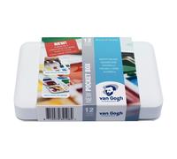 Coffret d'aquarelles Van Gogh en demi-godets - 12 couleurs
