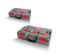 Coffret d'assortiment TOX L-BOXX en kit, empilable et encliquetable avec le système L-BOXX, insert pour petites pièces à 8 compartiments, rangement clair pour chevilles, kit de 2 pièces, 094909150