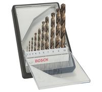 Coffret de 10 forets HSS à queue droite X-Pro Bosch