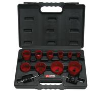 KS Tools – Coffret 10 scies cloches 129.5545 – Ø19–67 mm HSS bi-métal, métaux durs