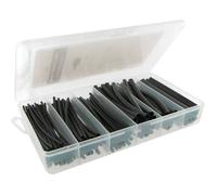 Coffret de 100 gaines thermorétractables noires