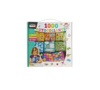 Coffret de 1000 autocollants variés multicolores repartis sur 9 rouleaux - -