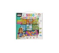 Coffret de 1000 autocollants variés multicolores repartis sur 9 rouleaux - -