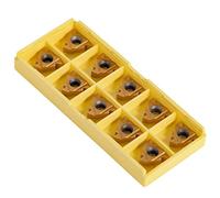 Coffret de 10pcs 3/8" 16ER AG60 Lame Inserts Rotatifs CNC Cutters en Carbure Outil Tournage de Metal Filtage pour Tours, Fraiseuses