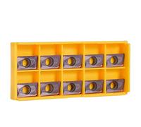 Coffret de 10pcs Lames Inserts Rotatifs CNC Cutters en Carbure APMT1604PDER-M2 VP15TF Outil Tournage Filtage pour Acier pour Tours, Fraiseuses
