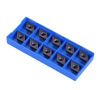 Coffret de 10pcs Lames Inserts Rotatifs CNC Forme Losange en Carbure DCMT11T304 VP15TF Outil Tournage Filtage pour Finition d'Acier pour Tours, Fraiseuses