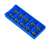 Coffret de 10pcs Lames Inserts Rotatifs Forme Losange CNC en Carbure DCMT070204-HM YBC251 Outil Tournage Filtage pour Acier pour Tours, Fraiseuses