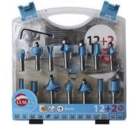 Coffret de 12+2 mèches de défonceuse 43 mm Leman G