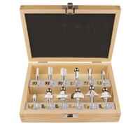 Makita Coffret de fraises à bois D-53556 - 12 pièces, queue 8 mm