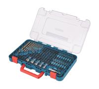 Coffret de 120 accessoires pour outillage électroportatif M35 HSS à queue droite et hexagonale Erbauer