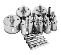 Coffret de 16 Scies Cloche Diamantées pour Carrelage, Béton et Matériaux Durs Précision Optimale et Durée de Vie Élevée