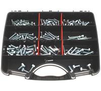 Coffret de 172 vis à tête hexagonale classe 8.8 zinguée blanc COF801 ULTIMA AFBPACK01