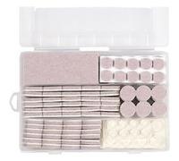 Coffret de 177 patins de protections en feutrine et butée en plastique - - ALTOBUY Beige