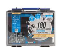 Coffret de 180 colliers de plomberie isophoniques premium - SCELL-IT - COF-SANCSIPLUS