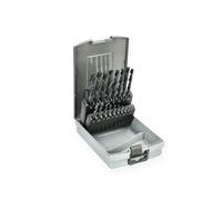 Coffret de 19 forets en acier HSS laminés 1 à 10 mm HANGER 155090