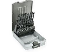 Coffret de 19 forets en acier HSS laminés 1 à 10mm - HANGER - 155090 Noir G