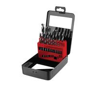 Coffret de 19 forets hélicoïdaux HSS