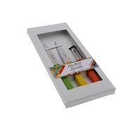 Coffret de 2 couteaux office et 1 éplucheur en bois de hêtre Tradition Colors Jean Dubost