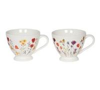 Coffret de 2 déjeuner Iris 39 cl - Table Passion - Multicolore - Porcelaine