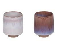 Coffret de 2 gobelets Fuji 25 cl - Table Passion - Décoré - Grès