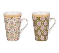 Table Passion Coffret de 2 mugs Chester 46 cl Porcelaine Blanc