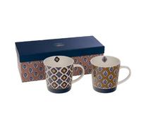 Amadeus Mugs Laure Porcelaine blanc 45 cl – Coffret de 2