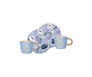 Coffret de 2 tasses et soucoupes Bialetti Bridgerton, 2 × 80 ml