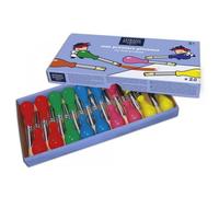 Coffret De 20 Pinceaux Ergonomiques - Soie De Porc - Enfants - Lefranc Bourgeois