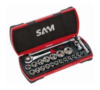 SAM Outillage - Coffret douilles et accessoires 75SH23 - 1/2'' - 23 outils