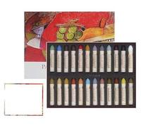 Coffret de 24 couleurs de pastels à l'huile - Qualité artistique