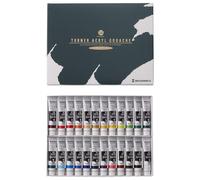 Coffret de 24 couleurs de peinture acrylique et gouache