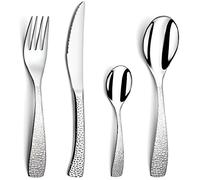 Coffret de 24 couverts - AMEFA - Bongo - Acier inox - Décor martelé - Finition brillante