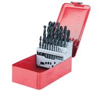 KS Tools Coffret de forets HSS-R laminés 330.1613 – 25 pièces 1–13 mm en boîte métal