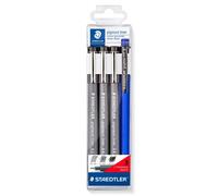 Coffret de 3 feutres et porte-mines calibrÃ©s Staedtler Noir TU