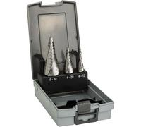 Coffret de 3 Fraises étagées Bosch Pro 2608587426 HSS queue 3 pans - Ø 4-12 / 4-20 / 6-30mm