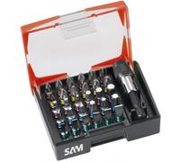 Coffret de 31 pièces d'embout de vissage - toutes empreintes - EMB-31C SAM OUTILLAGE