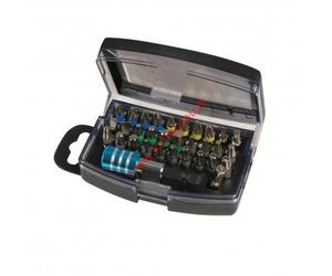 Coffret de 32 pièces d'embouts de vissage à code couleur SILVERLINE 681743