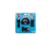 Coffret de 4 accessoires sol et montage pour outil oscillant - LEMAN - 4501.04