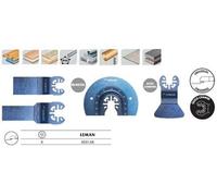 Coffret de 4 accessoires sol et montage pour outil oscillant - LEMAN - 4501.04