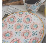 Table Passion – Coffret de 4 assiettes plates Bohème 26 cm