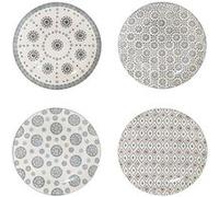 Table Passion - Coffret de 4 assiettes plates Nelson 26 cm - Grès Multicolore